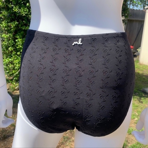 💋NWT Morgan Lane Vintage High-Rise Scalloped Eyelet 2Pc Bikini - Picture 4 of 13